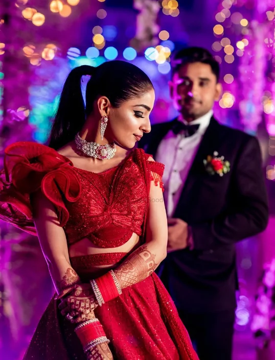 Styling the Red Gown for Pre-Wedding
