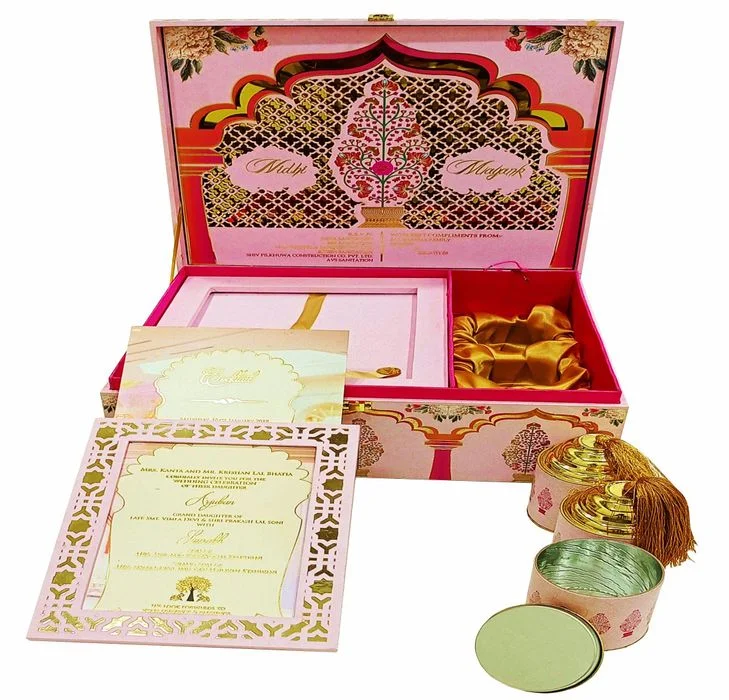 Traditional Wedding Invitation Card Boxes