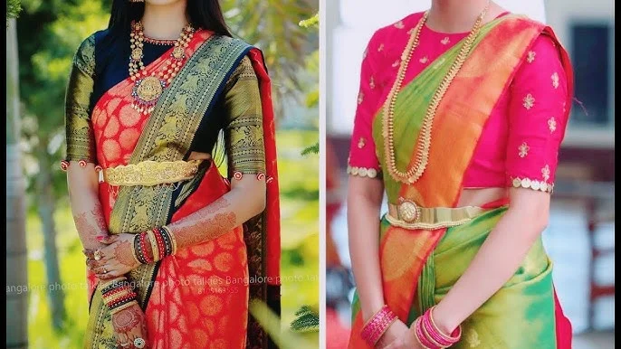 Pattu Saree High Neck Blouse