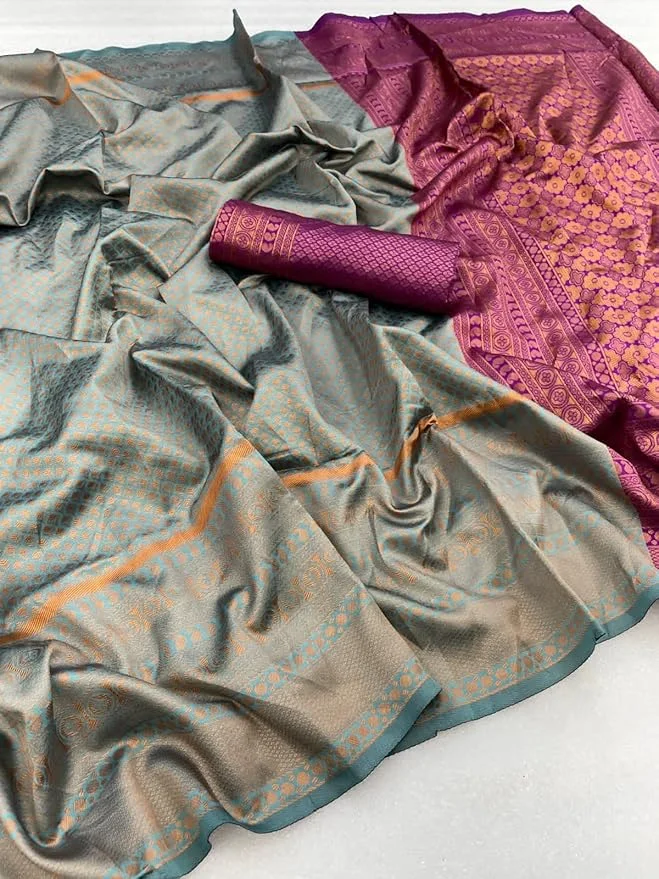Pattu Saree with Pastel Hues