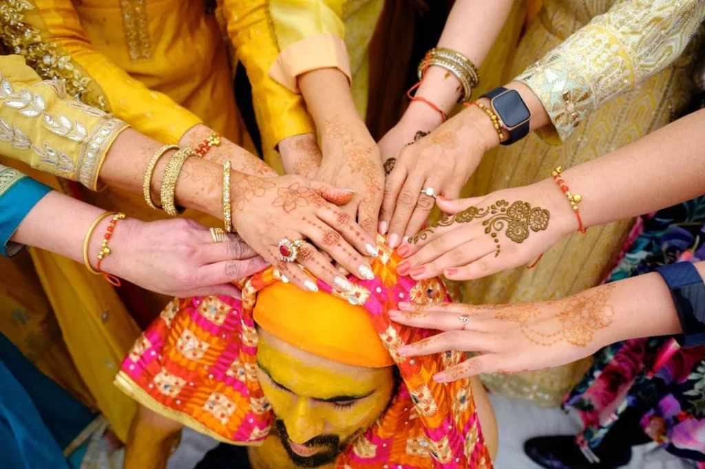 Haldi Ritual Pose