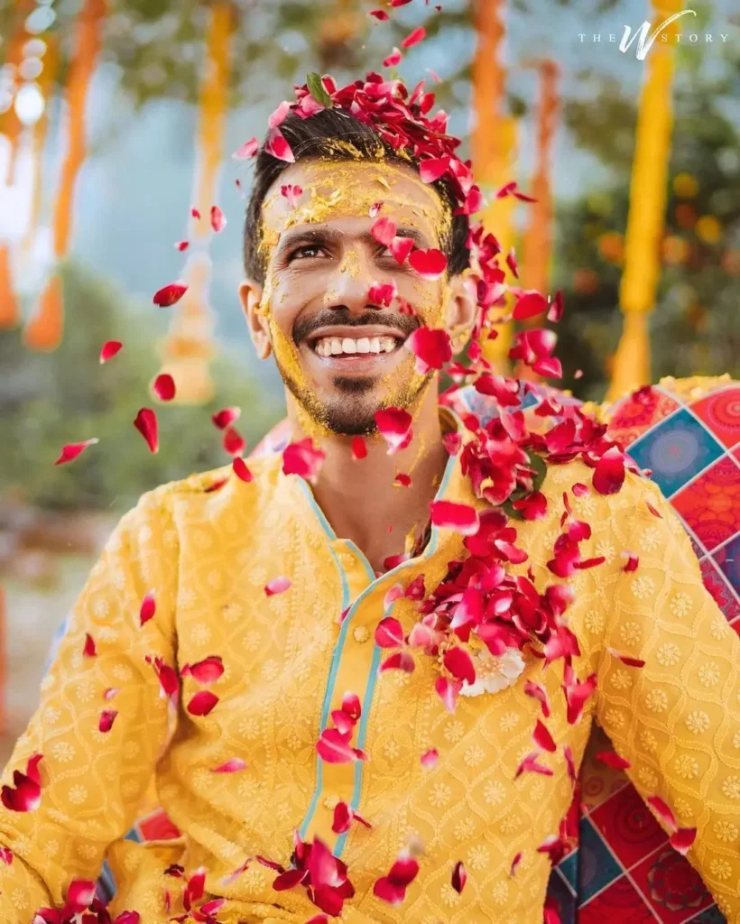 Haldi Solo Pose Groom